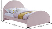 Brody Velvet Full Bed Pink - BrodyPink-F