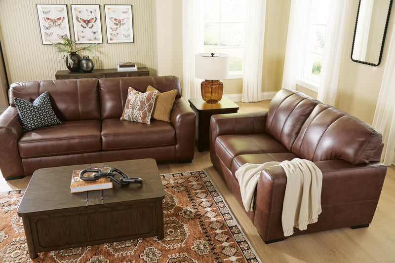 Brogliano Sofa and Loveseat in Canyon - PKG023818