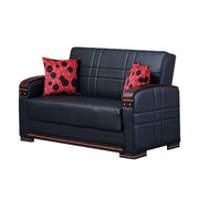 Bronx Convertible Black Sleeper Living Room Set - Gate FurnitureLiving Room Set
