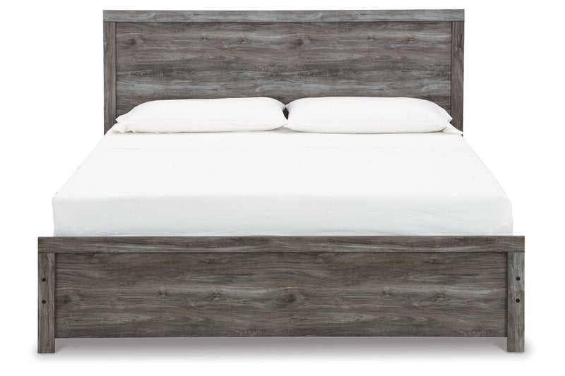 Bronyan Dark Gray King Panel Bed - Gate FurnitureKing Bed