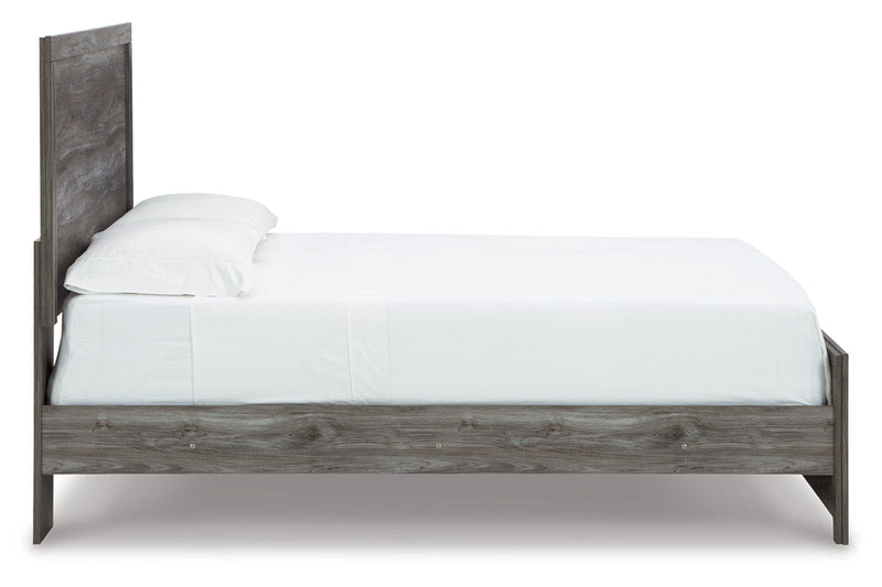 Bronyan Dark Gray Queen Panel Bed - Gate FurnitureQueen Bed