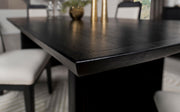 Brookmead 100-inch Extension Leaf Dining Table Black - 108231