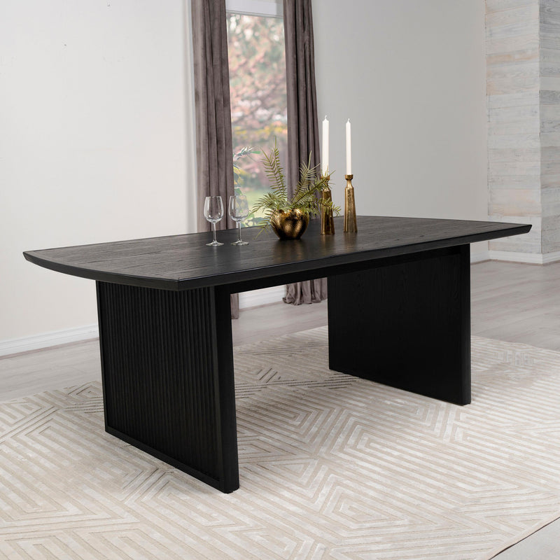 Brookmead 100-inch Extension Leaf Dining Table Black - 108231
