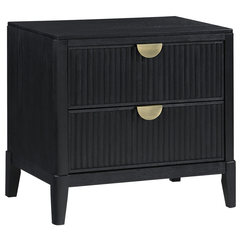 Brookmead 2-drawer Nightstand Black - 224712