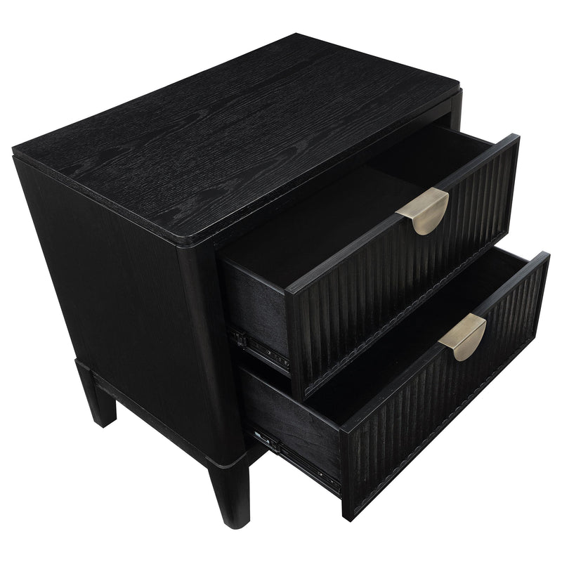 Brookmead 2-drawer Nightstand Black - 224712