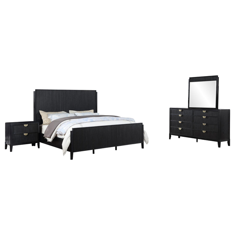 Brookmead 4-piece California King Bedroom Set Black - 224711KW-S4