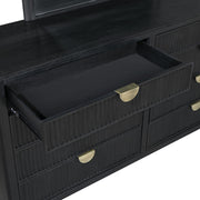 Brookmead 4-piece Upholstered Queen Bedroom Set Black - 224710Q-S4