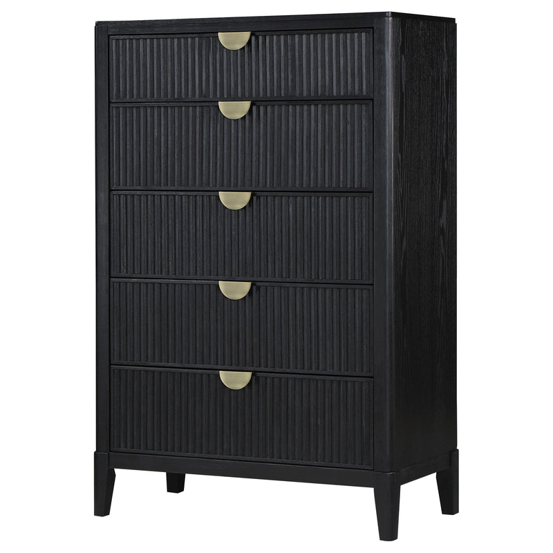 Brookmead 5-drawer Bedroom Chest Black - 224715