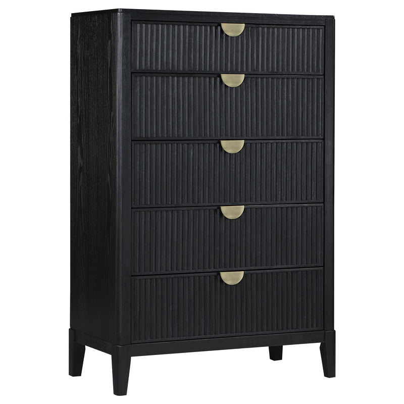 Brookmead 5-piece Eastern King Bedroom Set Black - 224711KE-S5