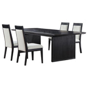 Brookmead 5-piece Extension Leaf Dining Table Set Black - 108231-S5A