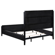 Brookmead 5-piece Upholstered Cal King Bedroom Set Black - 224710KW-S5