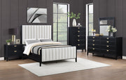 Brookmead 5-piece Upholstered Eastern King Bedroom Set Black - 224710KE-S5