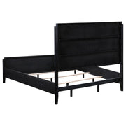 Brookmead 5-piece Upholstered Eastern King Bedroom Set Black - 224710KE-S5