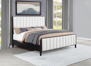Brookmead 60-inch Upholstered Eastern King Bed Black - 224710KE