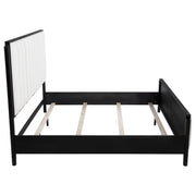 Brookmead 60-inch Upholstered Eastern King Bed Black - 224710KE