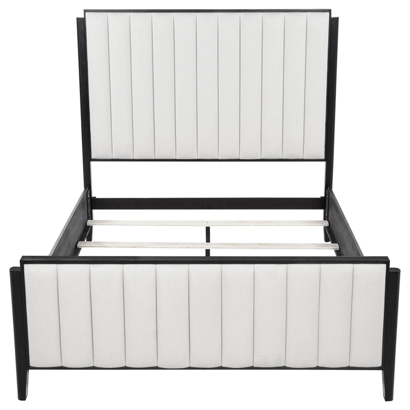 Brookmead 60-inch Upholstered Queen Bed Black - 224710Q