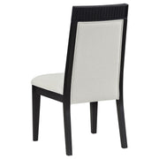 Brookmead 7-piece Extension Leaf Dining Table Set Black - 108231-S7A
