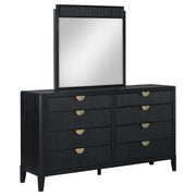Brookmead 8-drawer Dresser with Mirror Black - 224713M