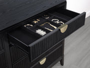 Brookmead 8-drawer Dresser with Mirror Black - 224713M
