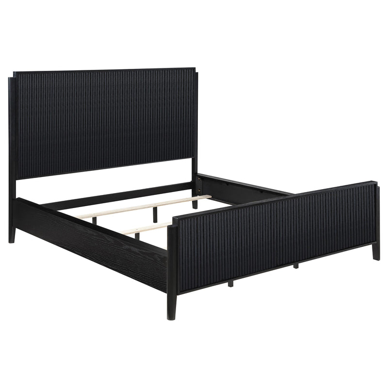 Brookmead Wood California King Panel Bed Black - 224711KW