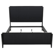 Brookmead Wood Eastern King Panel Bed Black - 224711KE