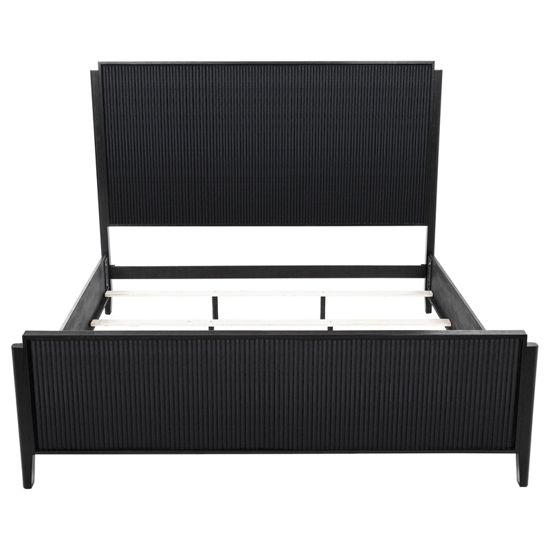 Brookmead Wood Eastern King Panel Bed Black - 224711KE