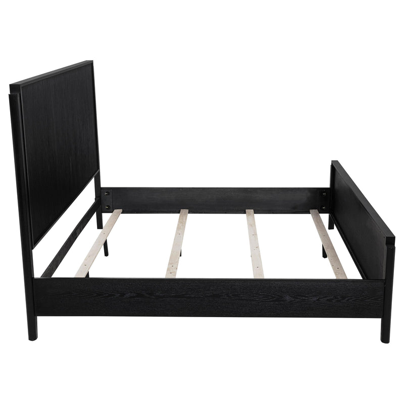 Brookmead Wood Eastern King Panel Bed Black - 224711KE