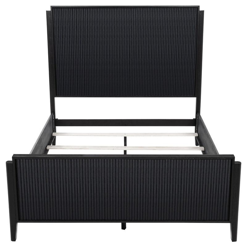 Brookmead Wood Queen Panel Bed Black - 224711Q