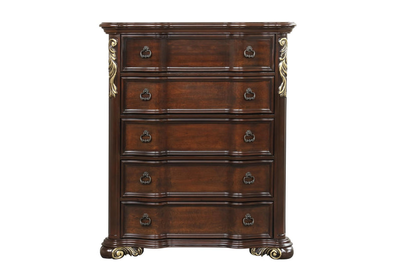 Brooks - 5 Drawers Brown Chest - B230-C