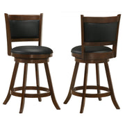 Broxton Upholstered Swivel Counter Chair Chestnut (Set of 2) - 101919