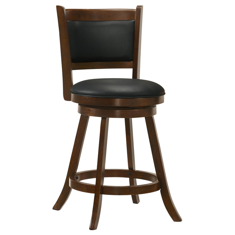 Broxton Upholstered Swivel Counter Chair Chestnut (Set of 2) - 101919