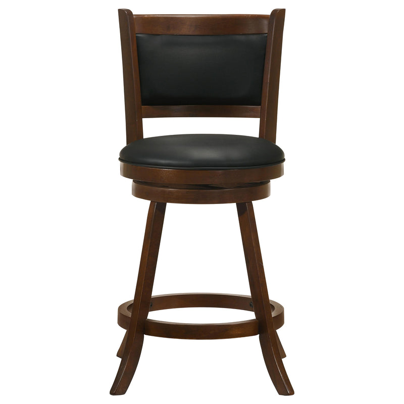 Broxton Upholstered Swivel Counter Chair Chestnut (Set of 2) - 101919