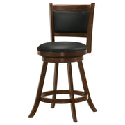 Broxton Upholstered Swivel Counter Chair Chestnut (Set of 2) - 101919