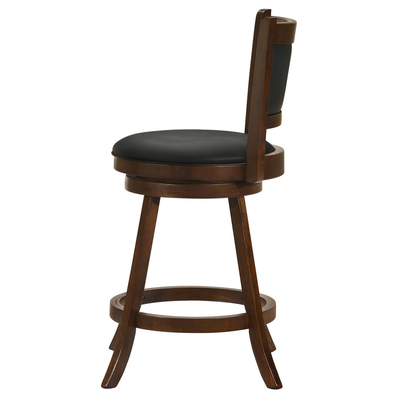 Broxton Upholstered Swivel Counter Chair Chestnut (Set of 2) - 101919