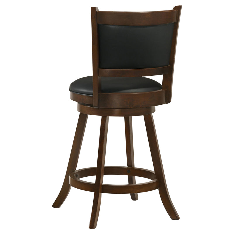 Broxton Upholstered Swivel Counter Chair Chestnut (Set of 2) - 101919
