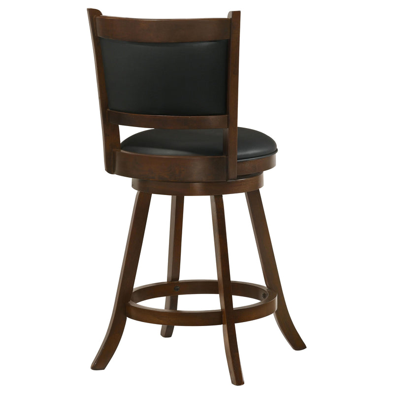 Broxton Upholstered Swivel Counter Chair Chestnut (Set of 2) - 101919