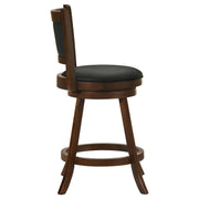 Broxton Upholstered Swivel Counter Chair Chestnut (Set of 2) - 101919