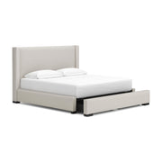Brozmont Oatmeal King Upholstered Storage Bed - B1045B14