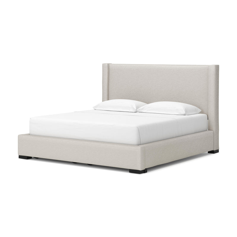 Brozmont Oatmeal King Upholstered Storage Bed - B1045B14