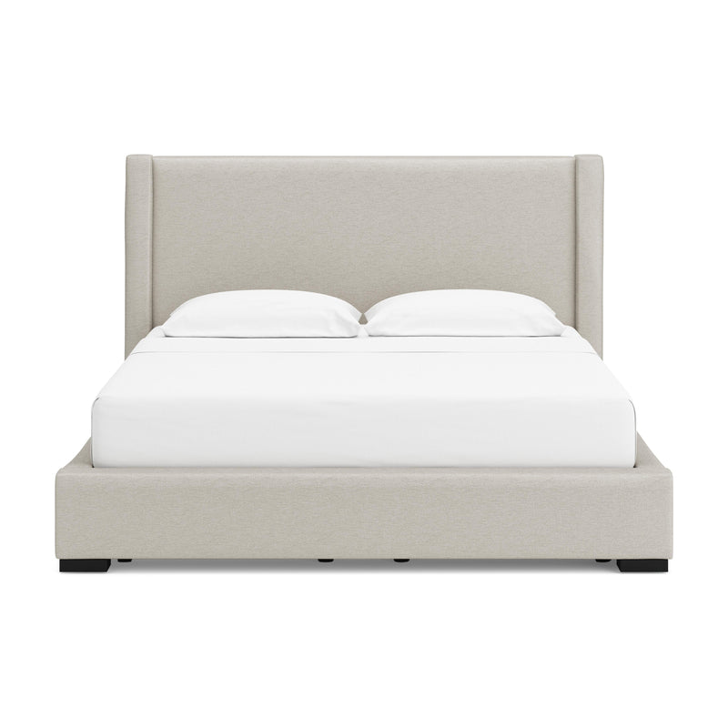 Brozmont Oatmeal King Upholstered Storage Bed - B1045B14