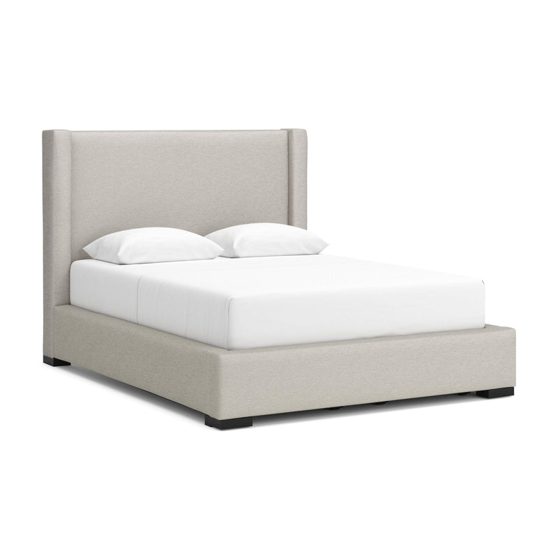 Brozmont Oatmeal Queen Upholstered Storage Bed - B1045B12