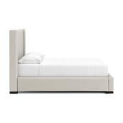Brozmont Oatmeal Queen Upholstered Storage Bed - B1045B12