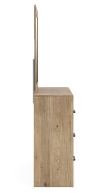 Brozmont Queen Panel Bed, Dresser and Mirror - B1045B3