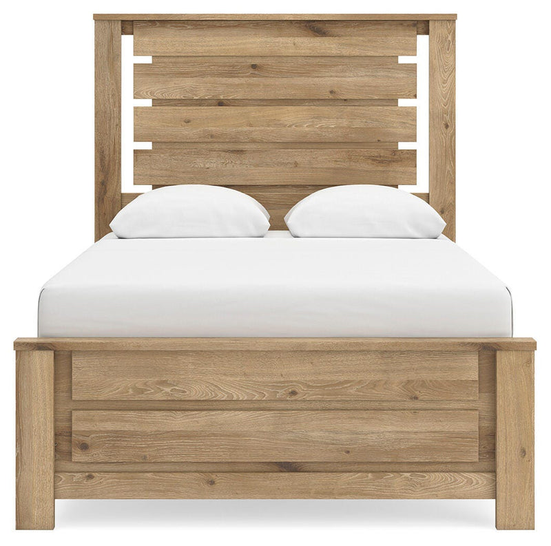 Brozmont Tan Full Panel Bed - B1045B8