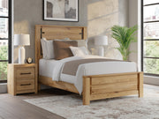 Brozmont Tan Full Panel Platform Bed - B1045B10