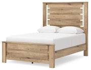 Brozmont Tan Full Panel Platform Bed - B1045B10