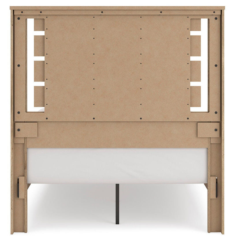 Brozmont Tan Full Panel Platform Bed - B1045B10