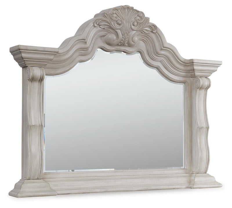 Bruchandi Antique White Bedroom Mirror - PCB948-36