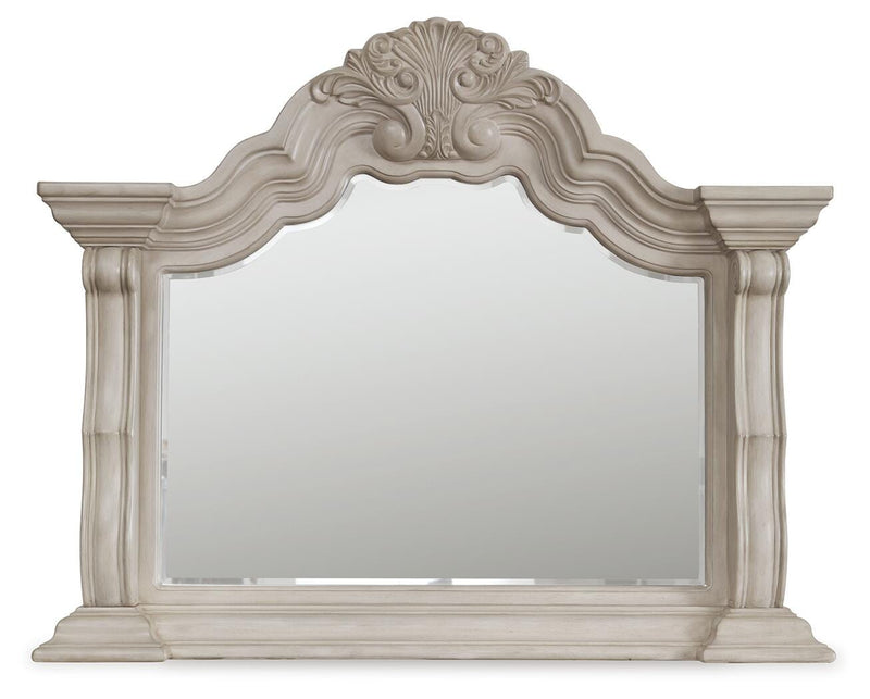 Bruchandi Antique White Bedroom Mirror - PCB948-36