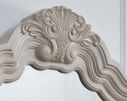 Bruchandi Antique White Dresser and Mirror - PCB948B1